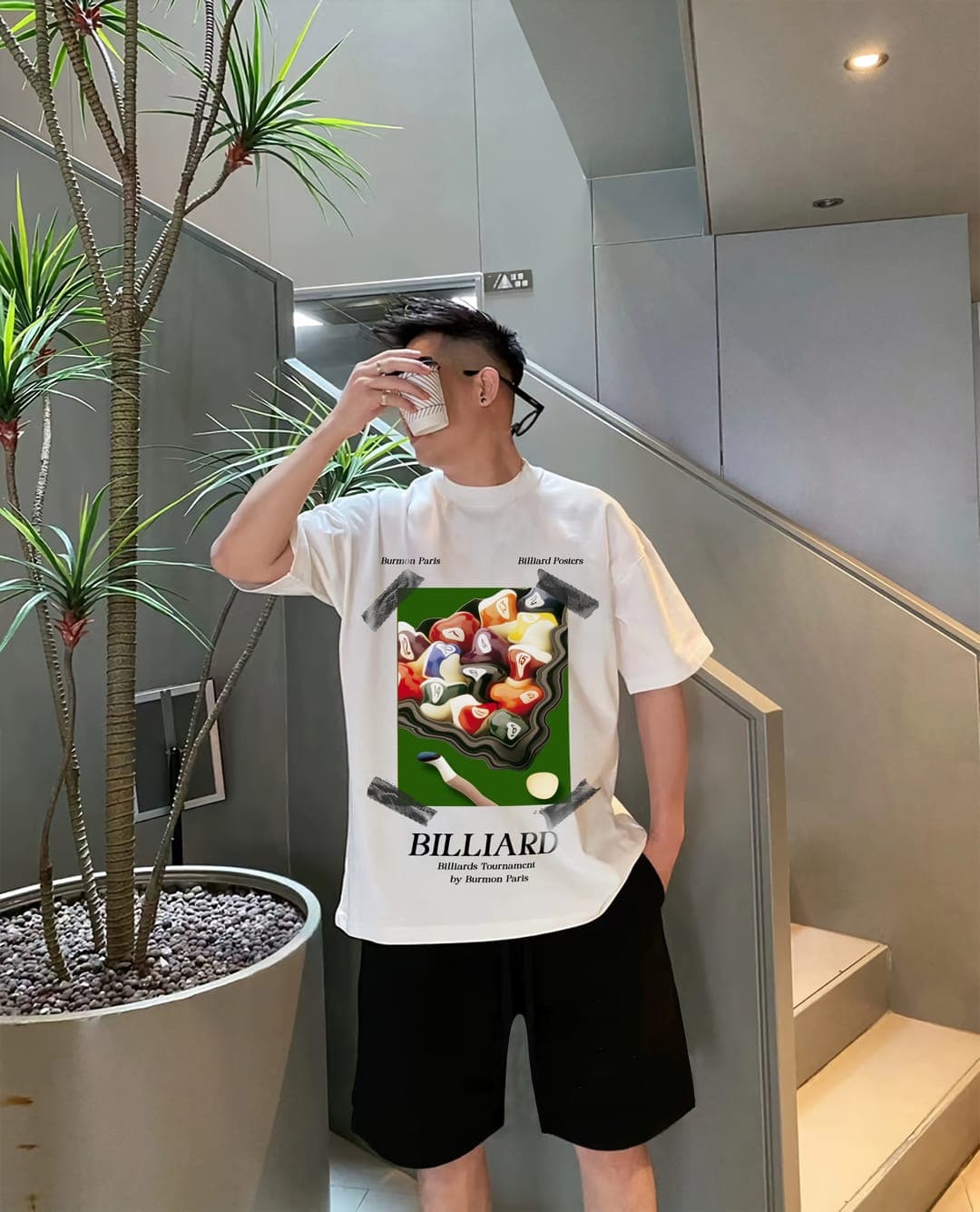 Billiard Posters White