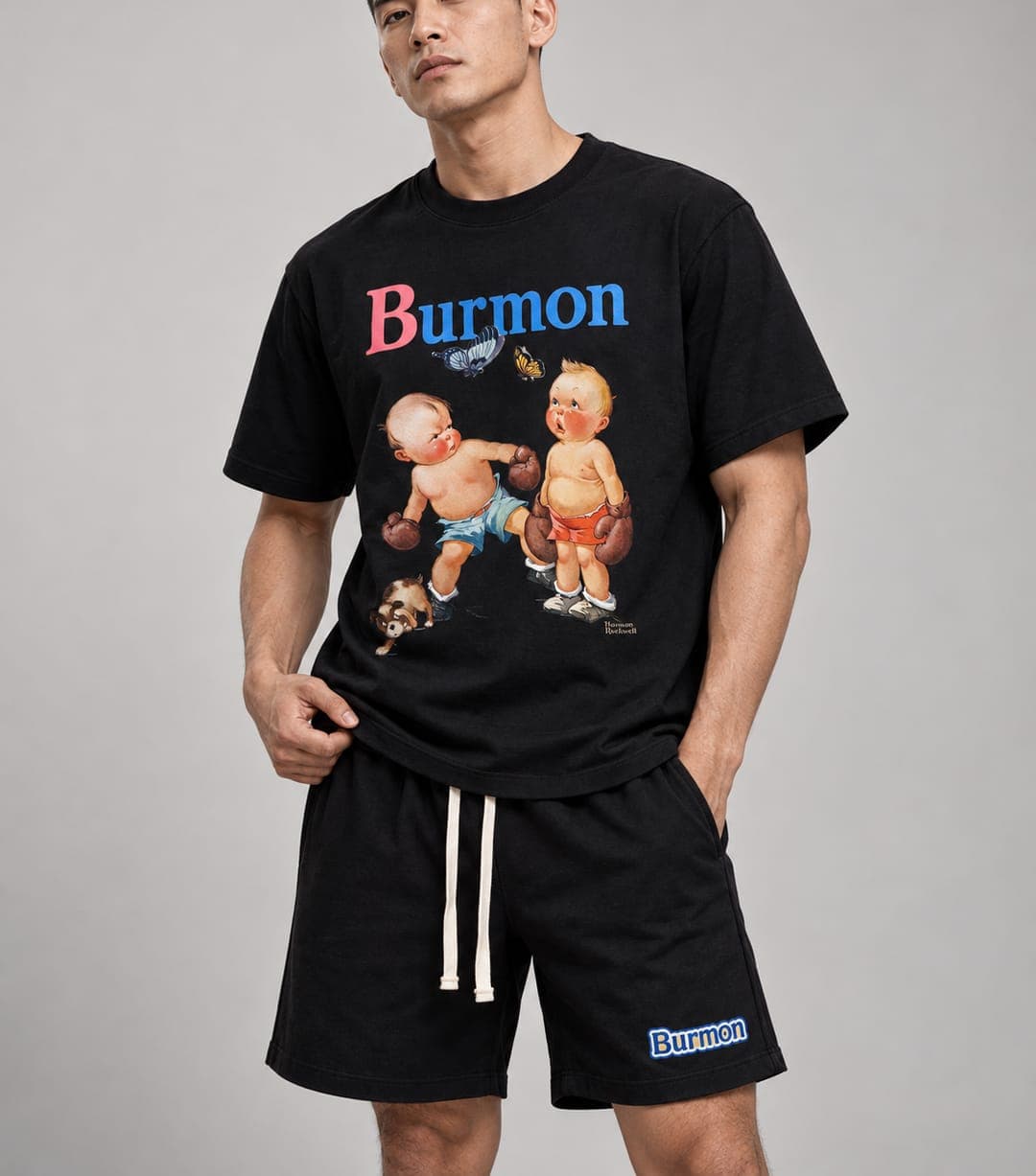 BURMON BOXING BABIES BLACK